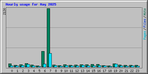 Hourly usage for May 2025
