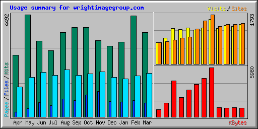 Usage summary for wrightimagegroup.com